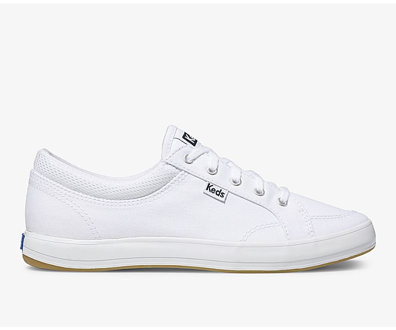 Keds Womens White Lace Up Shoes - Keds Center 974BMDVNS